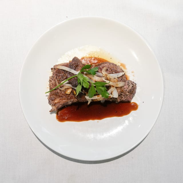 Au Poivre New York Strip.